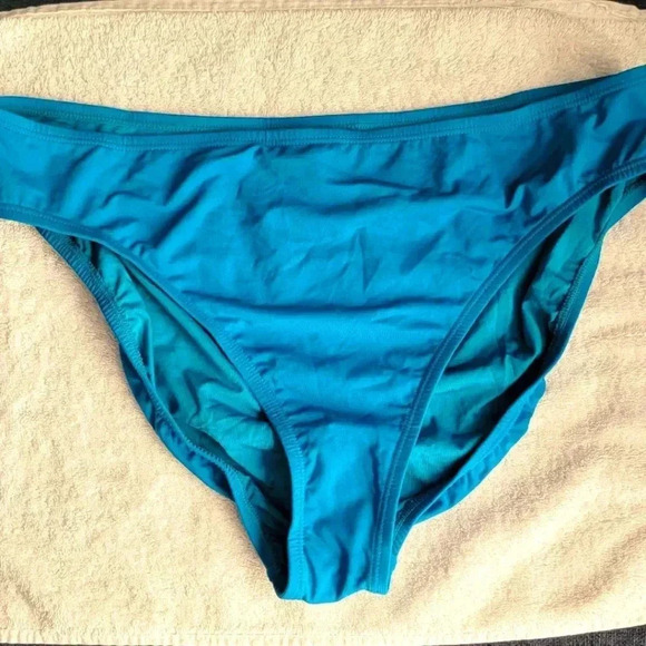 JANTZEN Blue with rear waist logo Swimwear Bikini Bottom NWOT size 12 & 14 - Picture 6 of 6